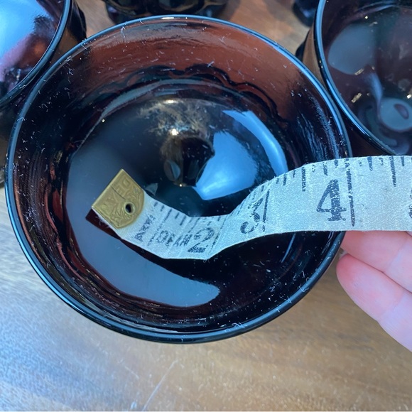 Set of Tiffin Franciscan Madeira Crystal Purple Desert Bowls - Picture 10 of 10